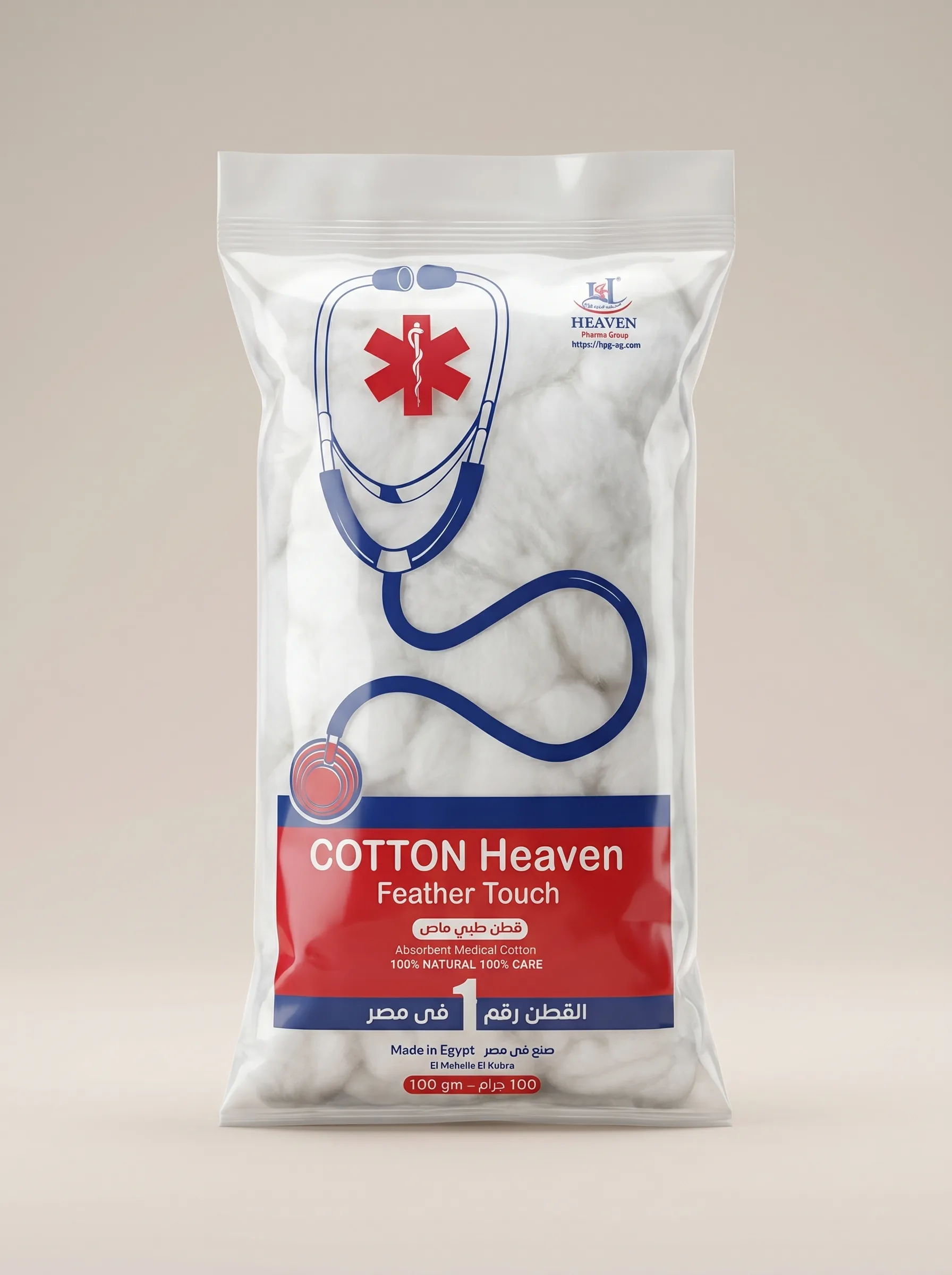 Cotton Heaven Feather Touch Absorbent Medical Cotton 100 gm