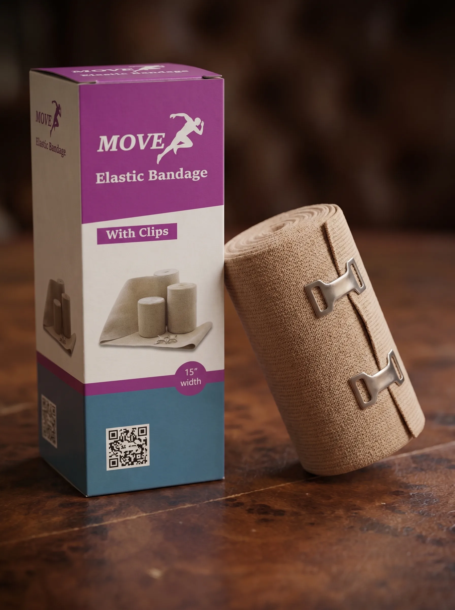 MOVE Elastic Bandage with Clips
